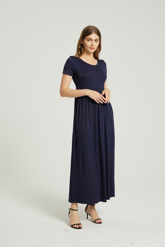 Women's Casual Maxi Dress With Pocket
