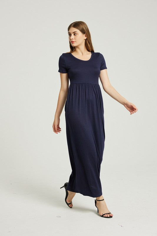 Women's Casual Maxi Dress With Pocket