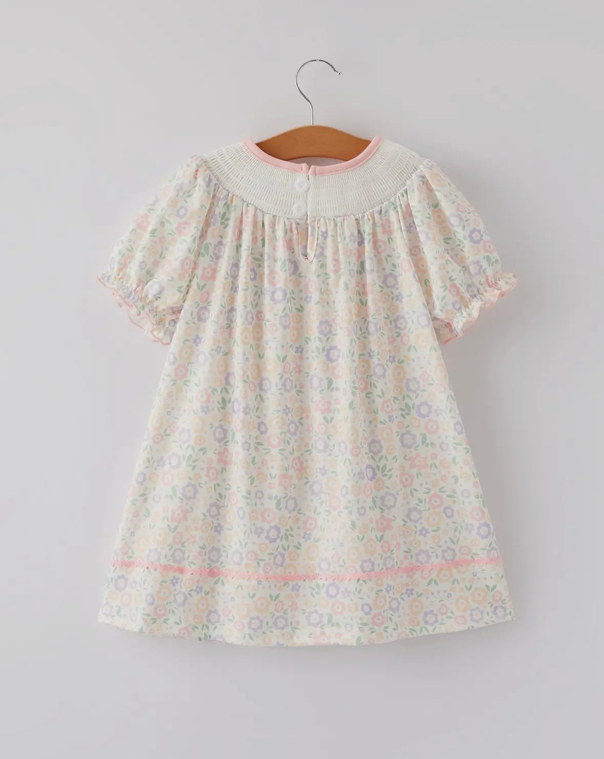 Cross Embroidered Smocked Dress✝️