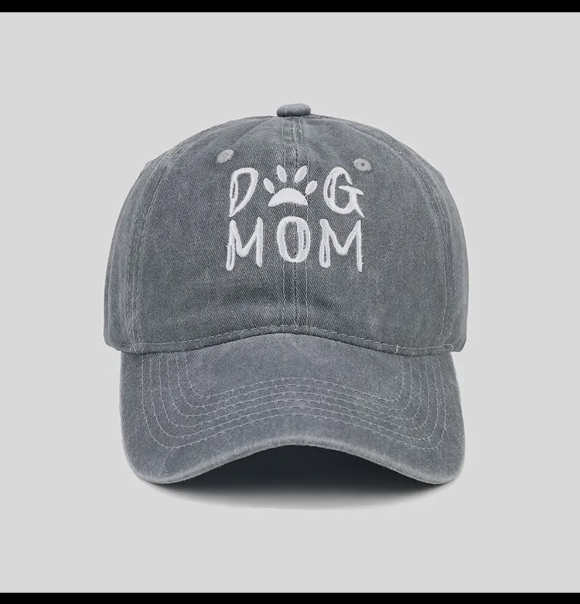 🐾🐶🧢Dog Mom baseball cap with embroidered front 🧢🐶🐾