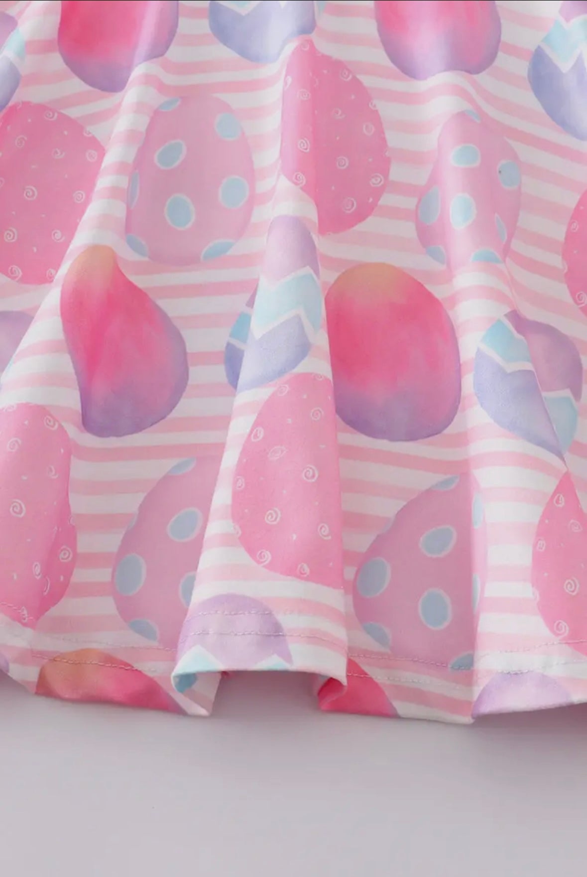 Pink Striped Egg Twirl Dress