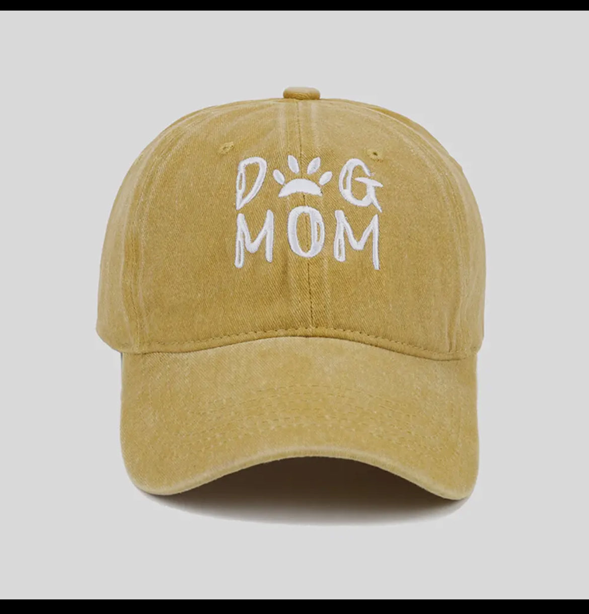 🐾🐶🧢Dog Mom baseball cap with embroidered front 🧢🐶🐾