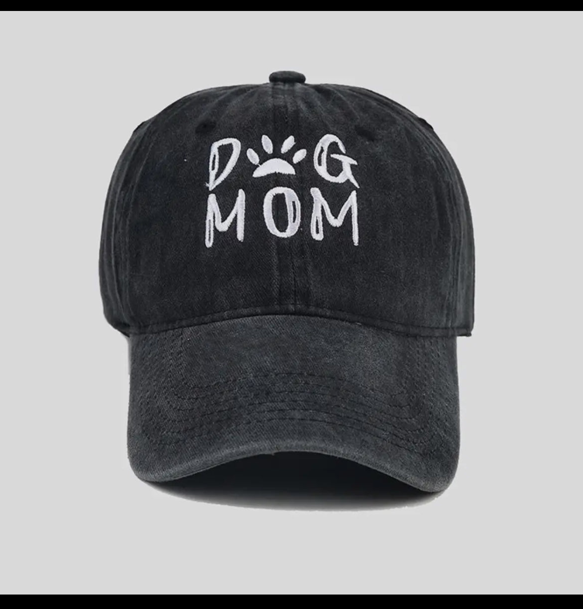 🐾🐶🧢Dog Mom baseball cap with embroidered front 🧢🐶🐾