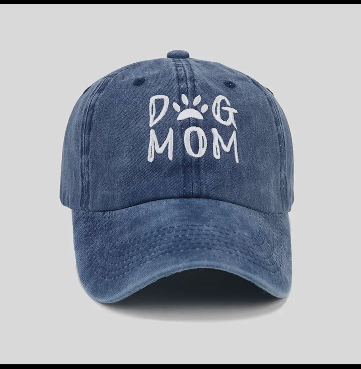 🐾🐶🧢Dog Mom baseball cap with embroidered front 🧢🐶🐾