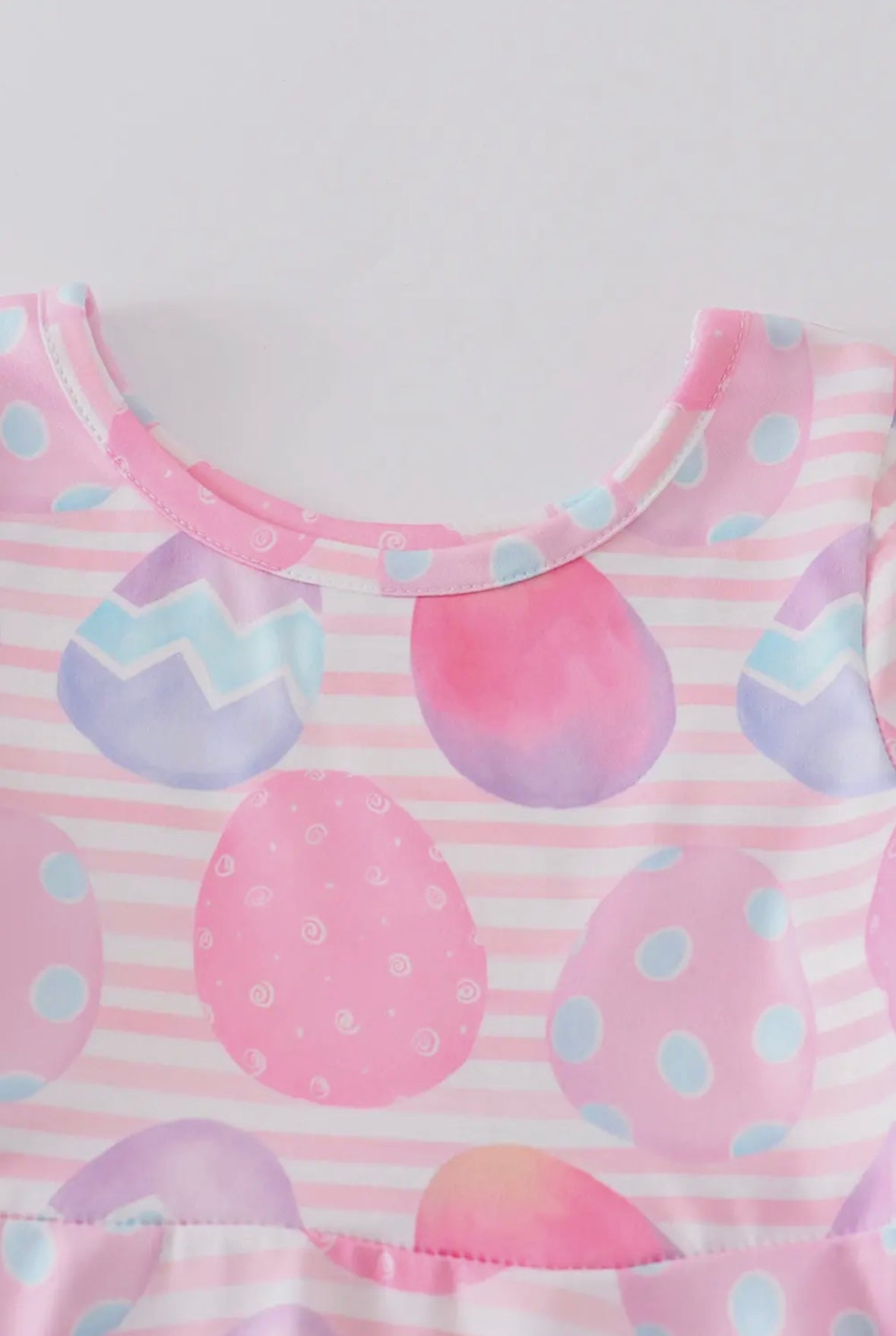 Pink Striped Egg Twirl Dress