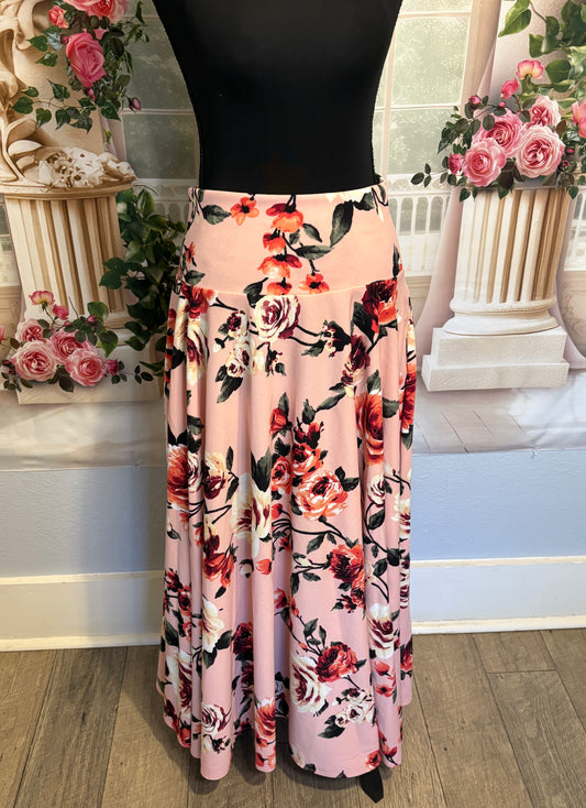 Women’s Light Pink Floral Skirt