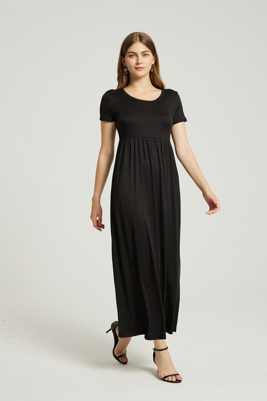 Women's  Casual Maxi Dress With Pocket