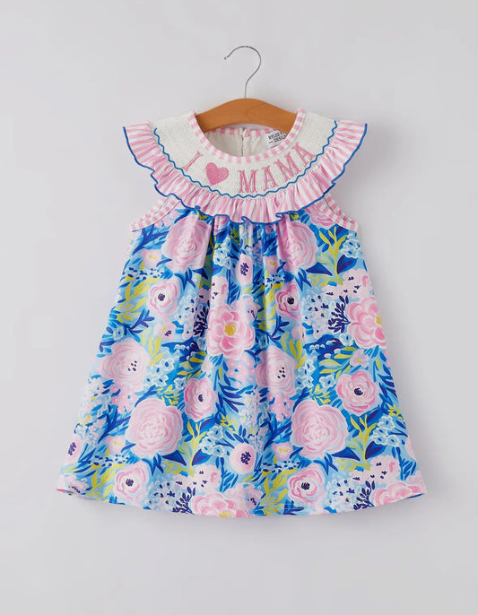 “I ❤️ MAMA” Girls Dress
