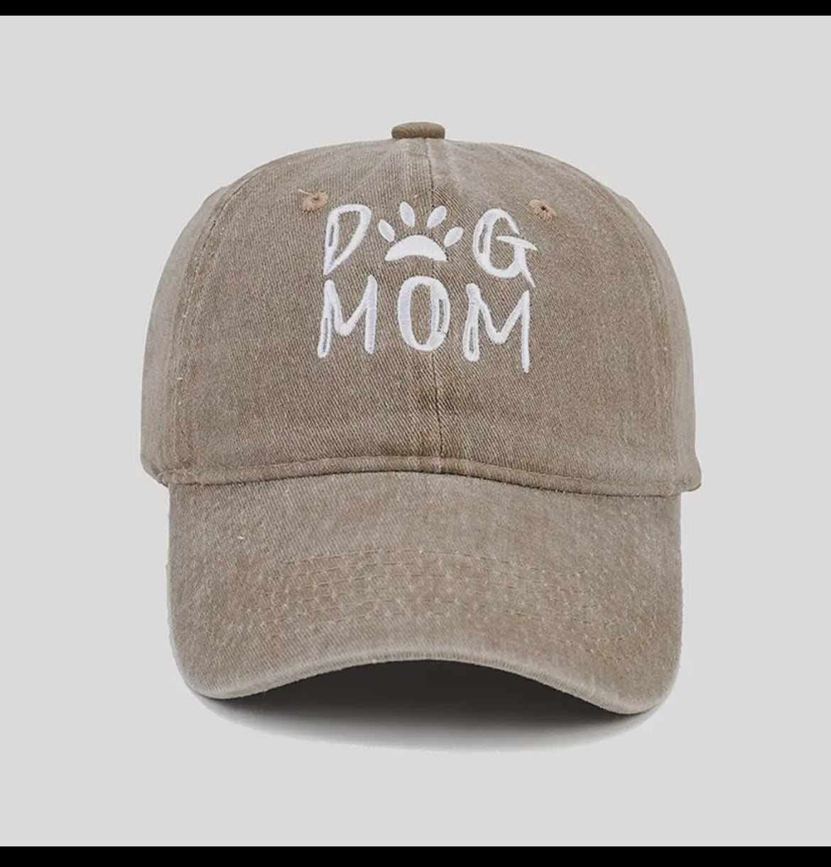🐾🐶🧢Dog Mom baseball cap with embroidered front 🧢🐶🐾