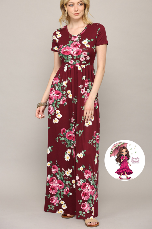 Women's Burgundy Dress