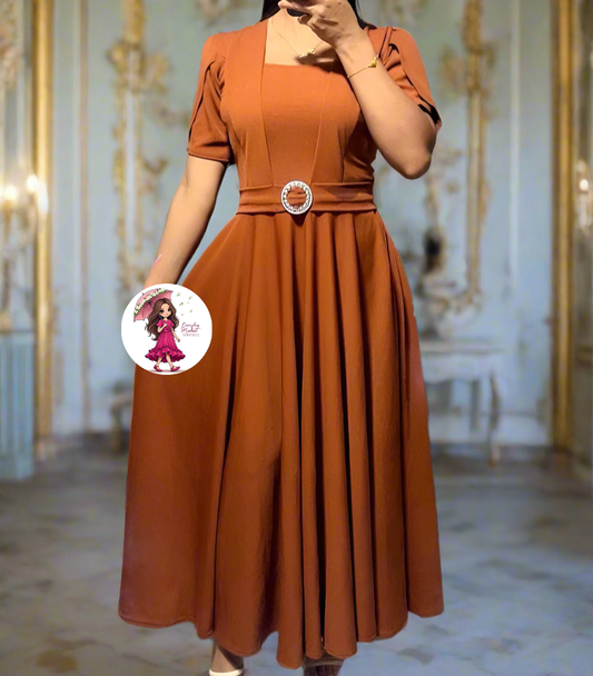 The Terracotta Luxe Dress