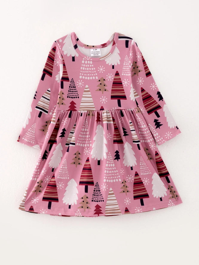 Girls 4-Pack Winter Print Dresses